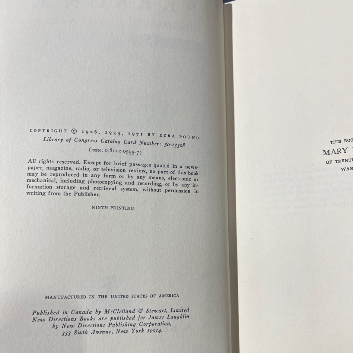 persone the collected shorter poems of ezra pound book, by ezra pound, 1971 Hardcover image 3