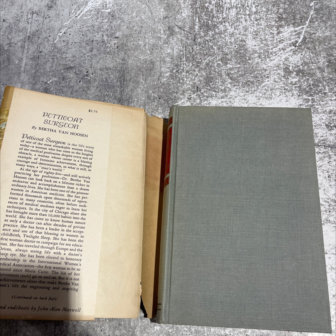 petticoat surgeon book, by bertha van hoosen, 1947 Hardcover image 4