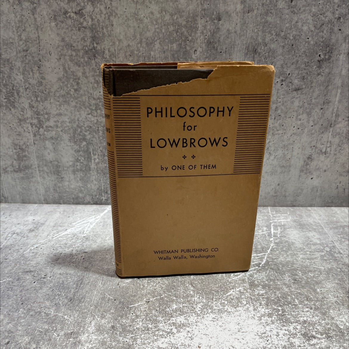 SIGNED philosophy for lowbrows book, by S. B. L. Penrose, 1941 Hardcover, First Edition, Vintage image 1