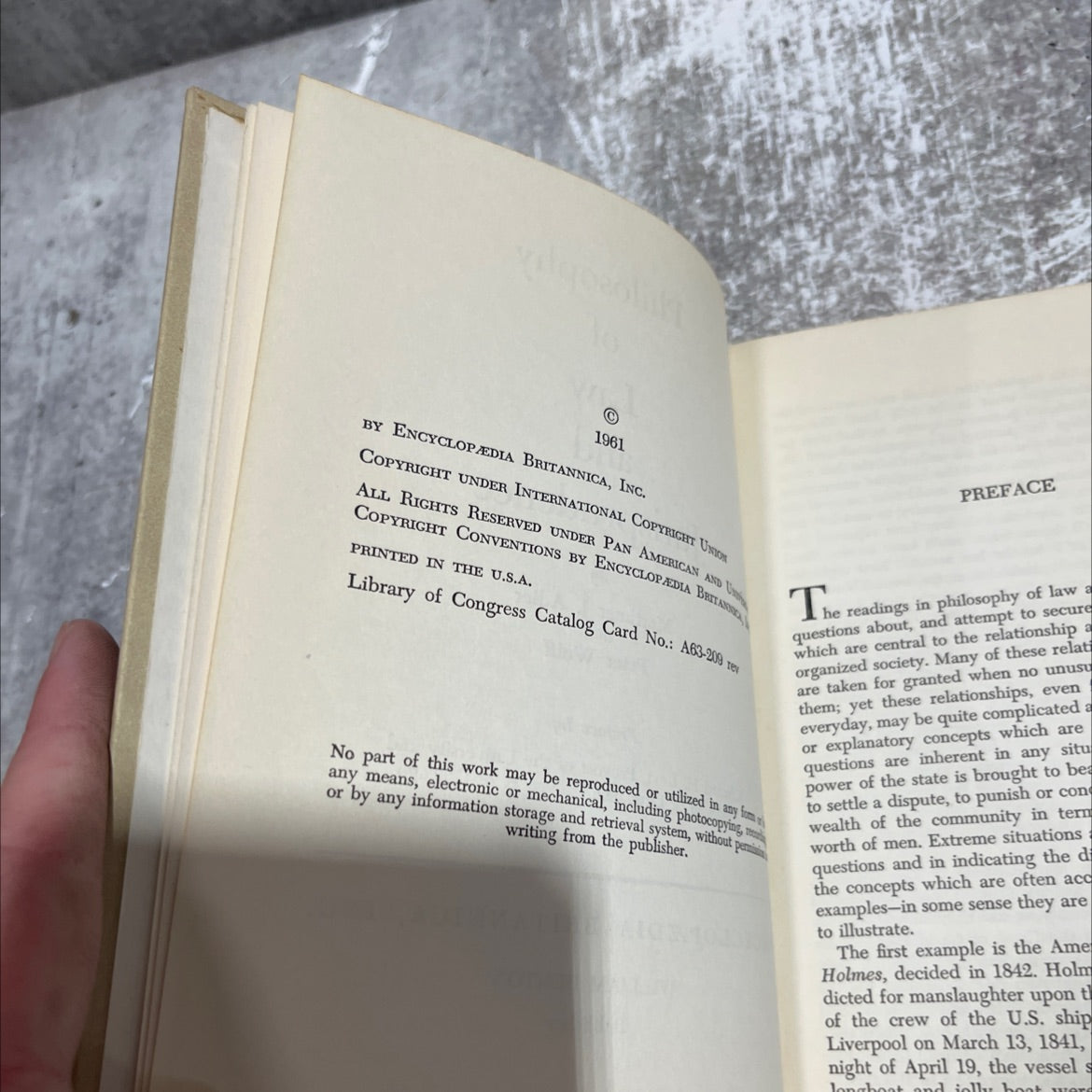 philosophy of law and jurisprudence book, by mortimer j. adler and peter wolff, 1961 Hardcover image 3