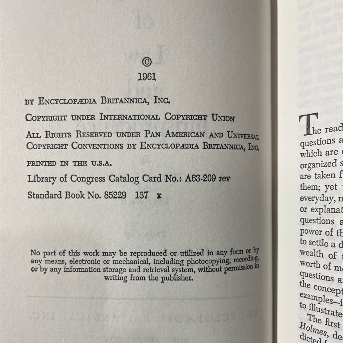 philosophy of law and jurisprudence book, by mortimer j. adler and peter wolff, 1961 Hardcover image 3