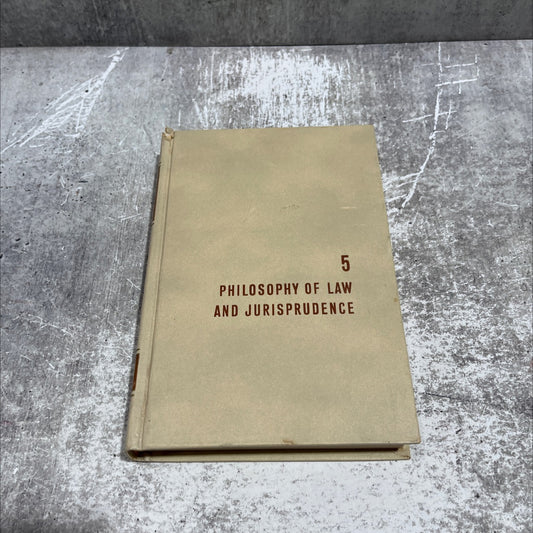philosophy of law and jurisprudence book, by mortimer j. adler and peter wolff, 1961 Hardcover image 1