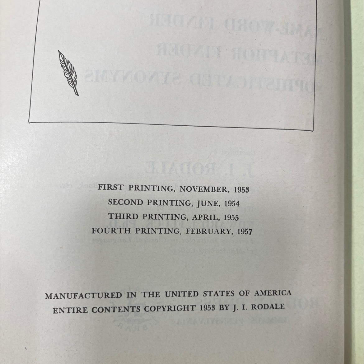 phrase finder three volumes in one comprising name-word finder metaphor finder sophisticated synonyms book, by J. I. image 3