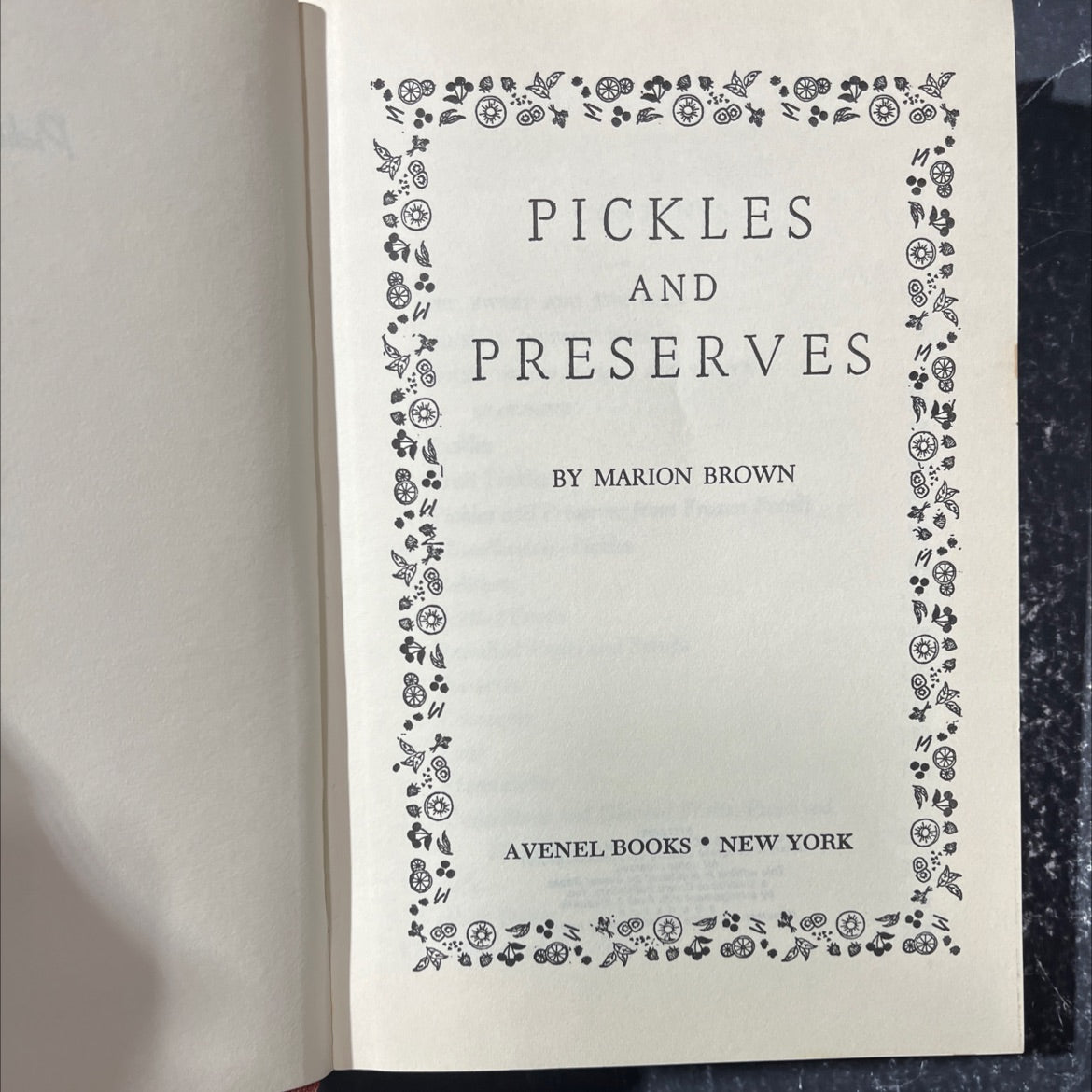 pickles and preserves book, by marion brown, 1955 Hardcover image 2