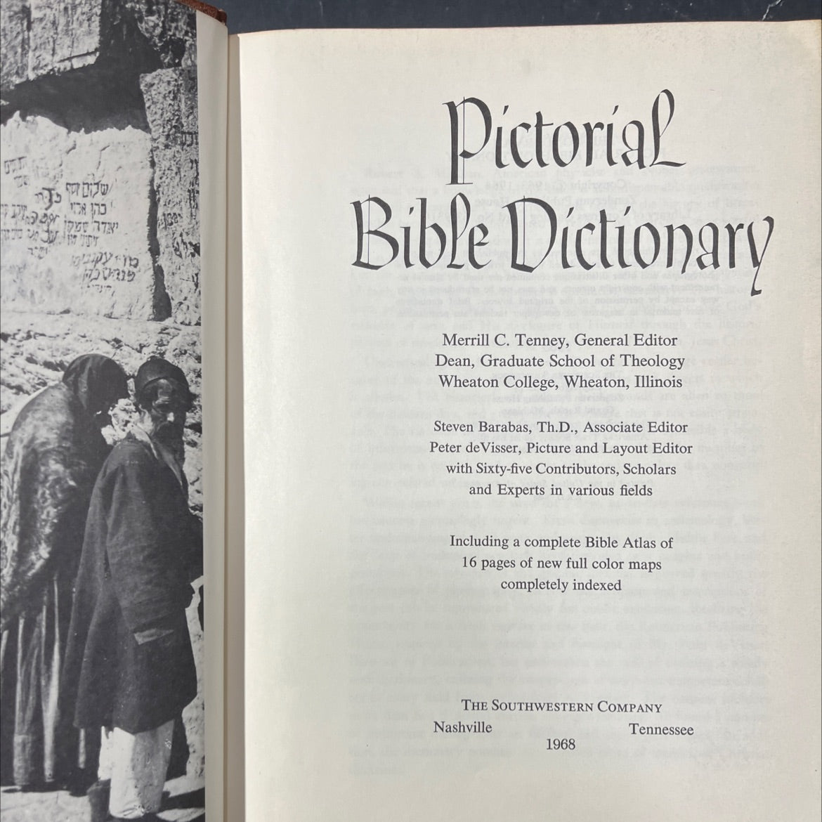 pictorial bible dictionary book, by merrill c. tenney, 1968 Hardcover image 2