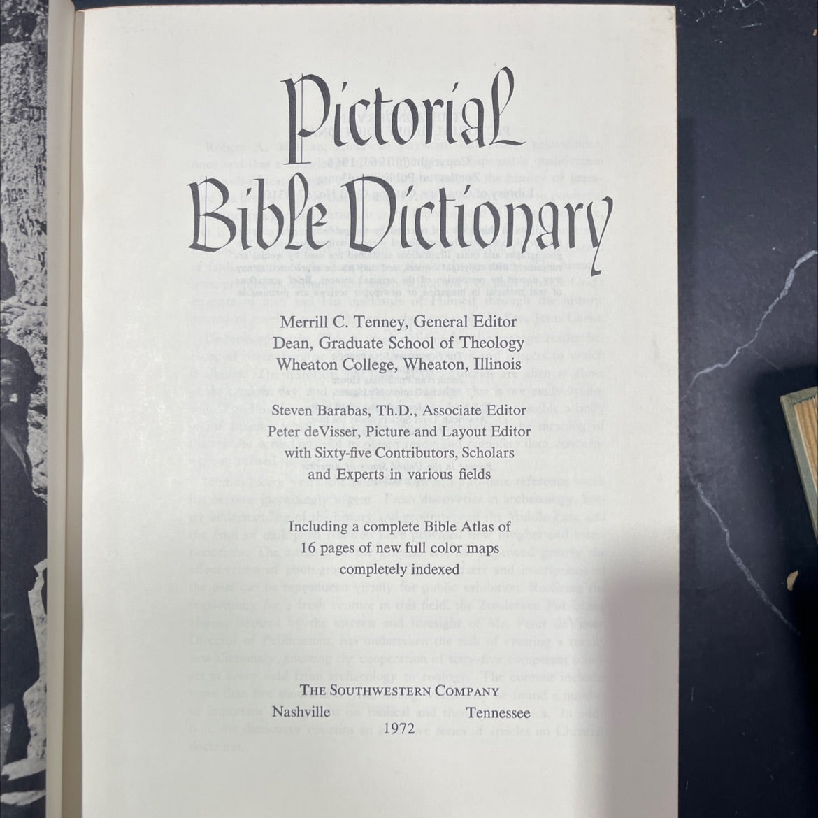 pictorial bible dictionary book, by merrill c. tenney, 1972 Hardcover image 2