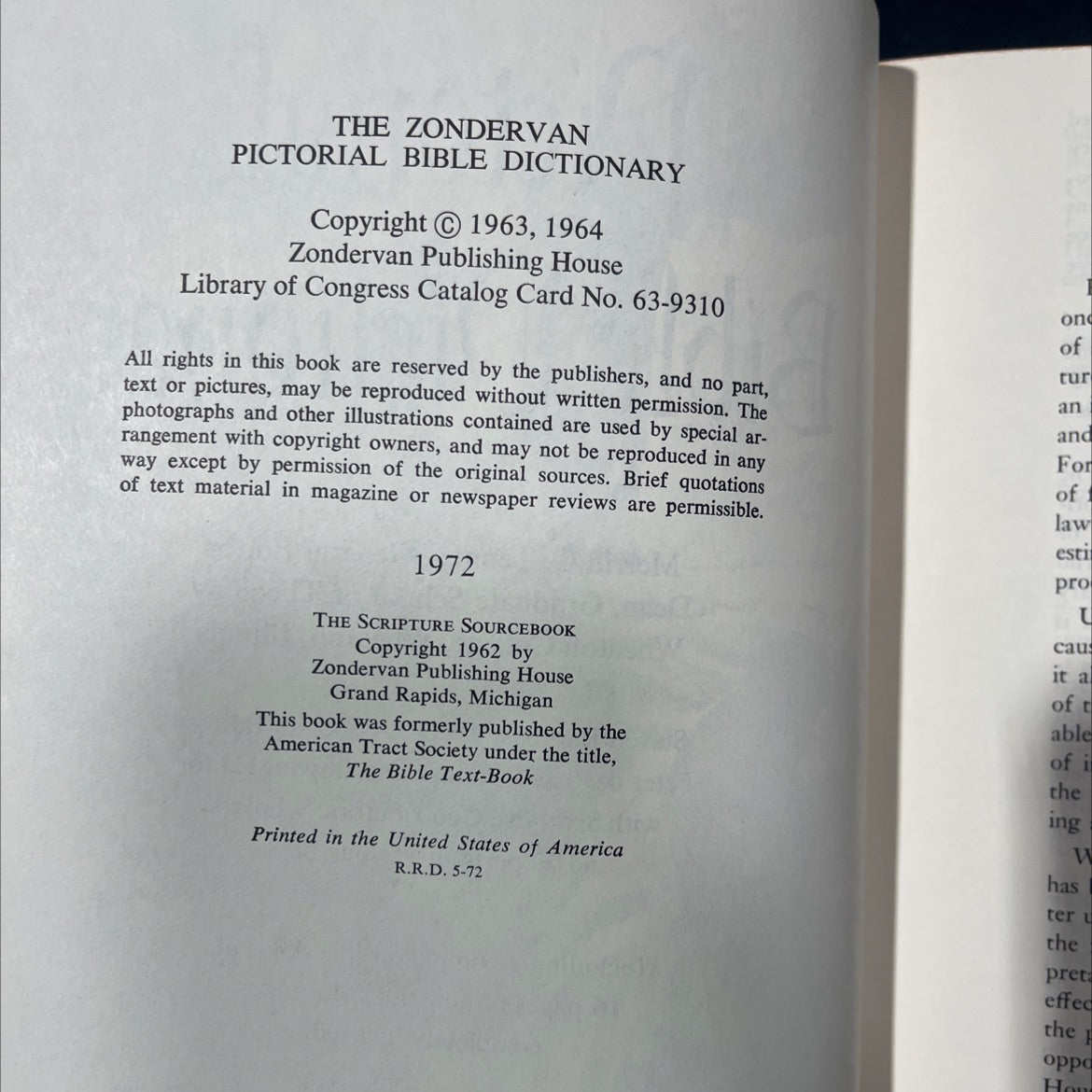 pictorial bible dictionary book, by merrill c. tenney, 1972 Hardcover image 3