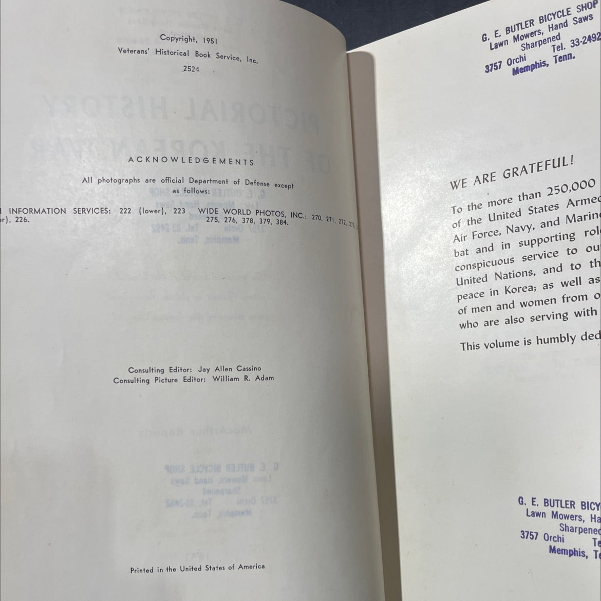 pictorial history of the korean war book, by unknown, 1952 Hardcover image 3