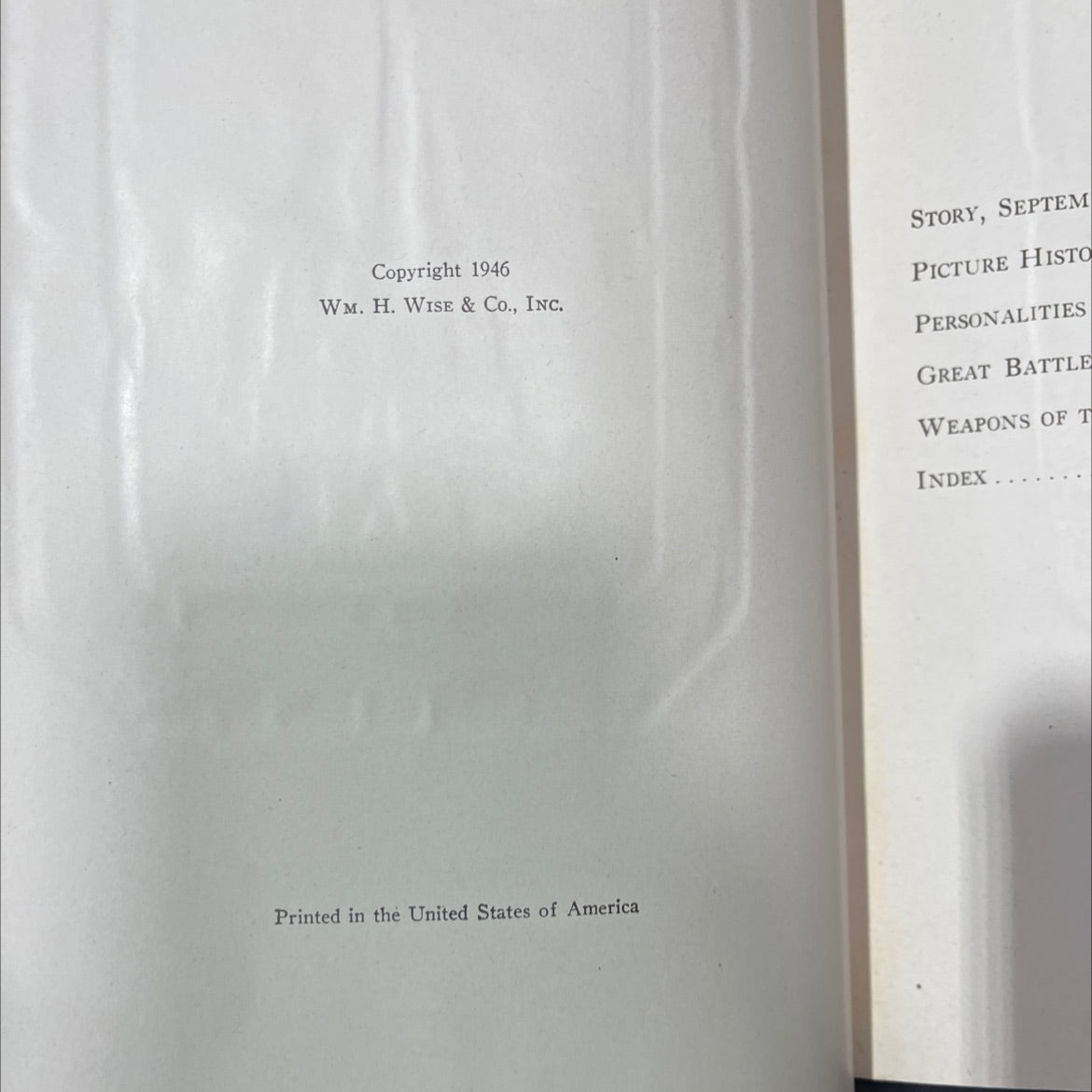 pictorial history of the second world war book, by unknown, 1946 Hardcover image 3