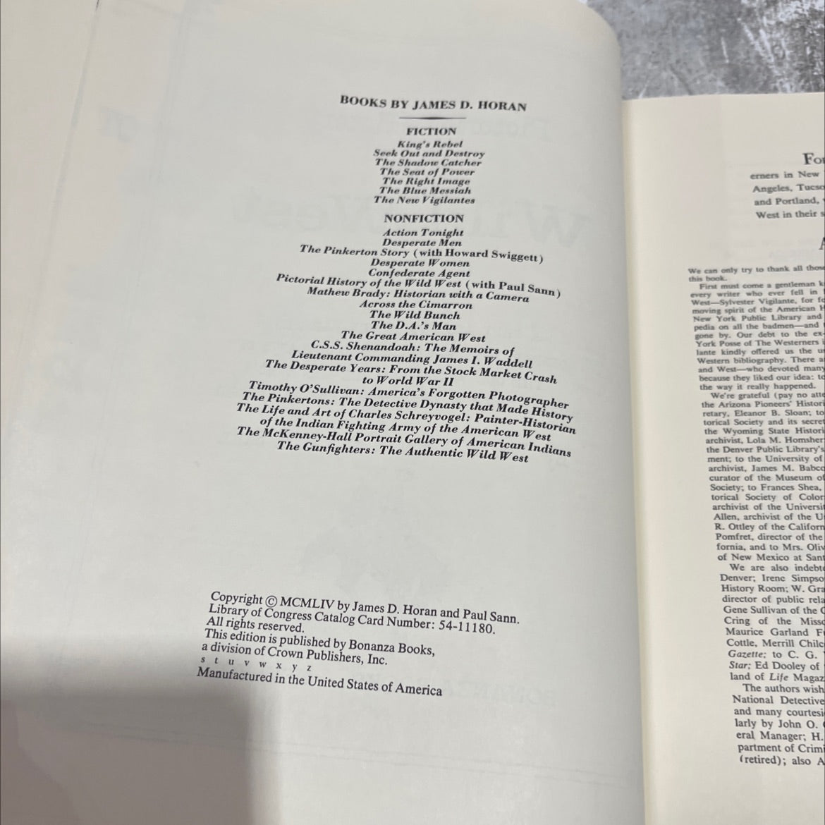 pictorial history of the wild west book, by James D. Horan and Paul Sann, 1954 Hardcover image 3