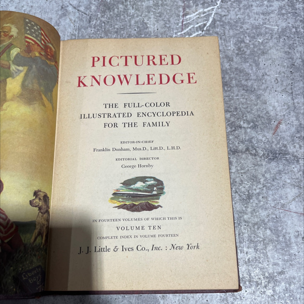 pictured knowledge the full-color illustrated encyclopedia for the family book, by Franklin Dunham, 1958 Hardcover image 2