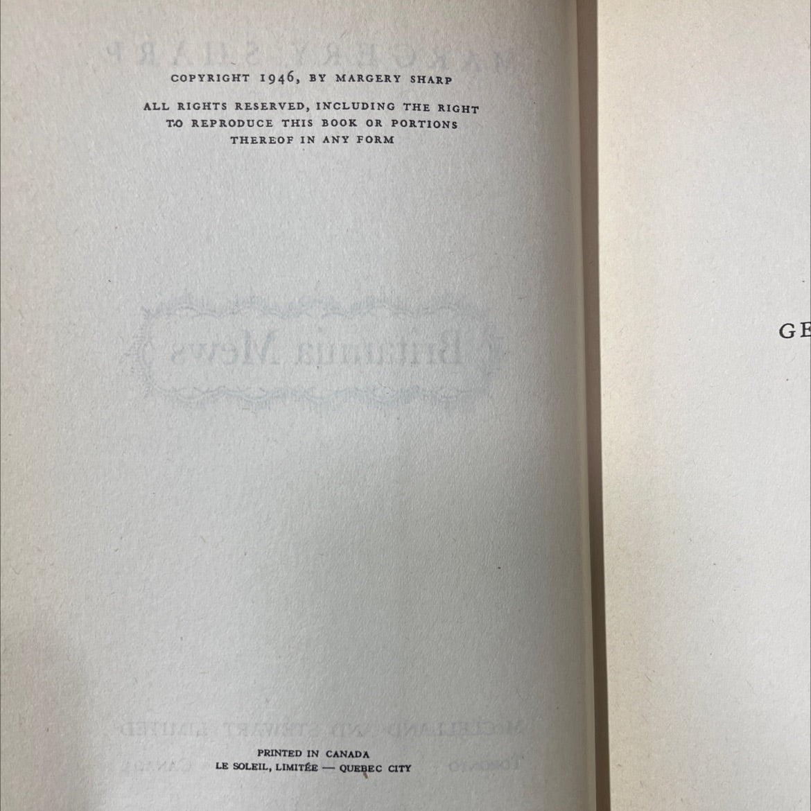 pie trumpets thorn book, by margery sharp, 1946 Hardcover image 3