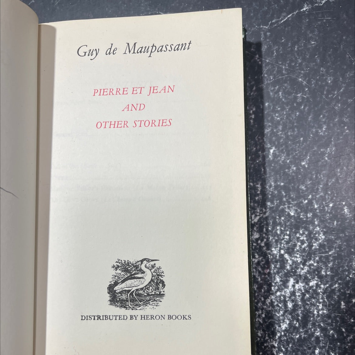 pierre et jean and other stories book, by Guy de Maupassant, 1970 Hardcover image 2