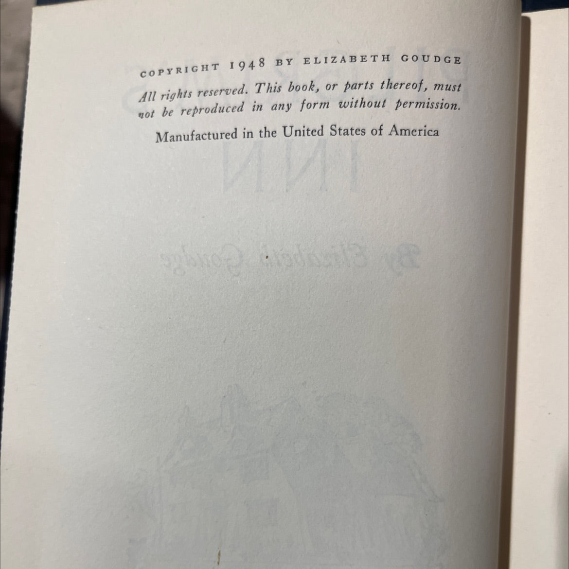 pilgrim's inn book, by elizabeth goudge, 1948 Hardcover image 3