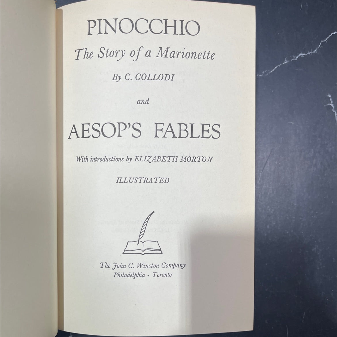 pinocchio the story of a marionette book, by c. collodi, 1958 Hardcover image 2