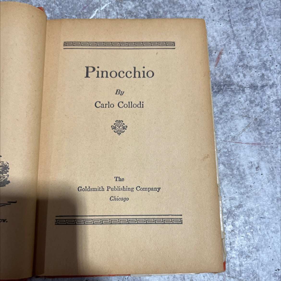 pinocchio book, by carlo collodi, 1970 Hardcover image 2