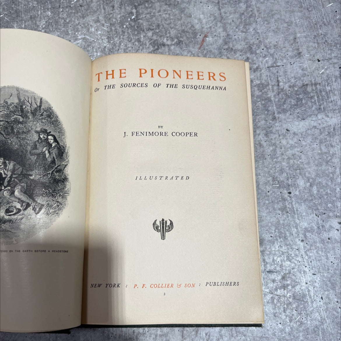 pioneers or the sources of the susquehanna book, by j. fenimore cooper, 1970 Hardcover image 2