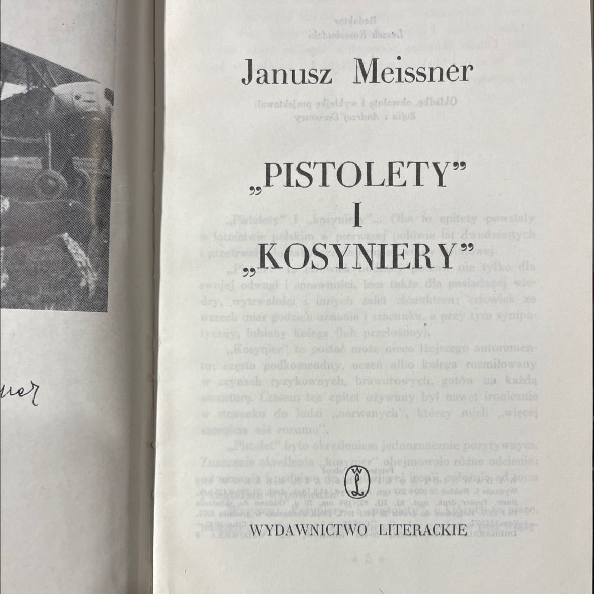 pistolety i kosyniery book, by Janusz Meissner, 1978 Hardcover image 2