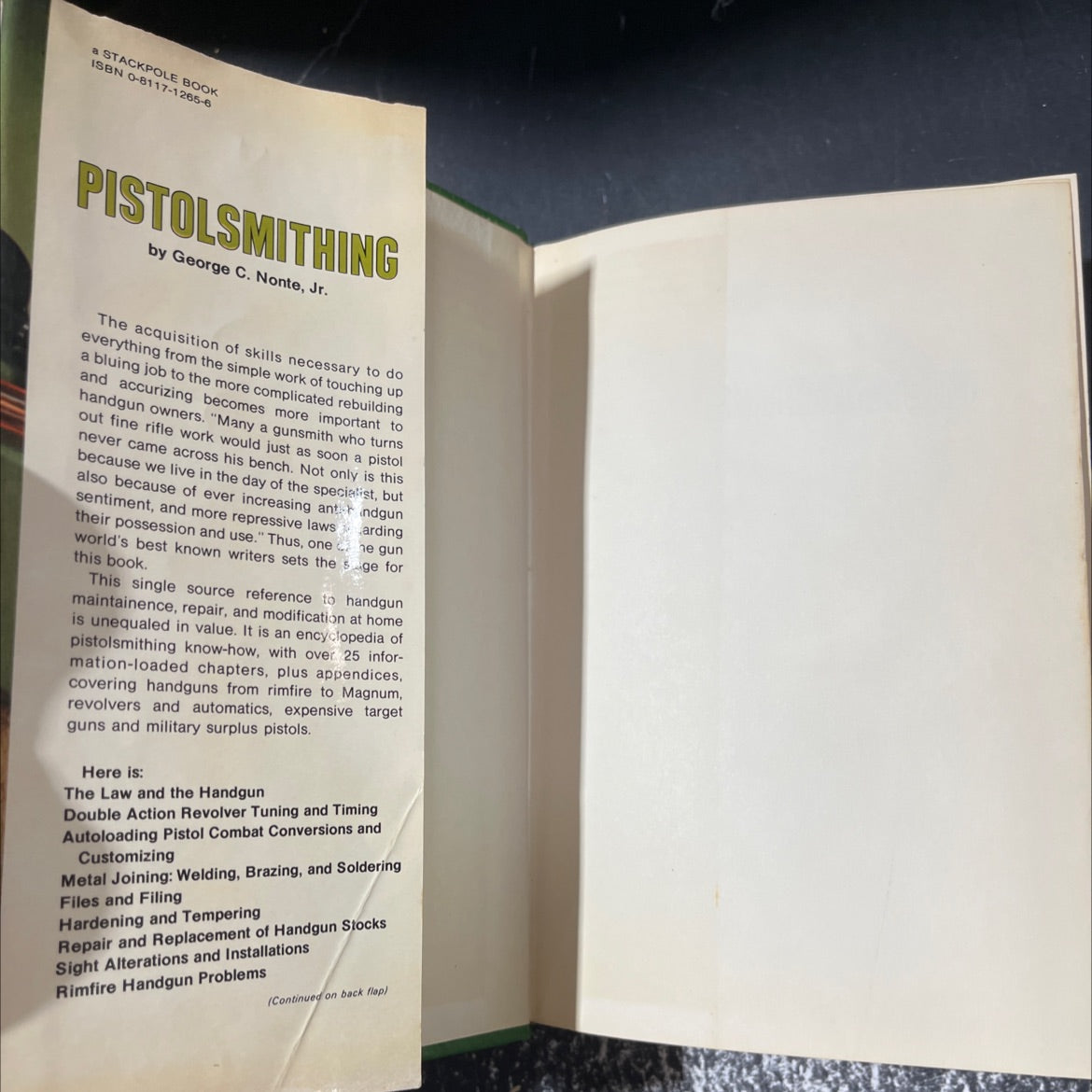 pistolsmithing book, by George C. Nonte, Jr., 1981 Hardcover image 4