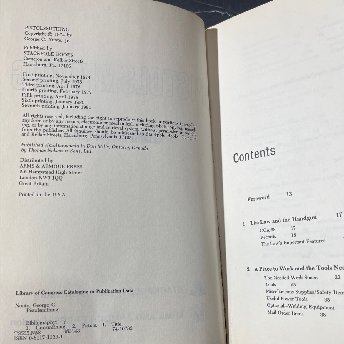 pistolsmithing book, by George C. Nonte, Jr., 1981 Hardcover image 3