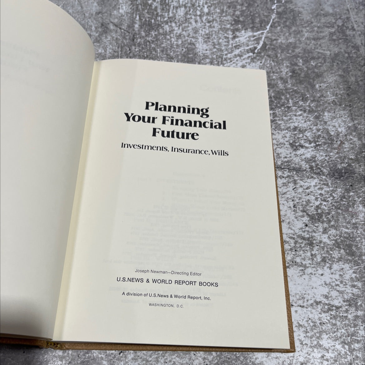 planning your financial future investments, insurance, wills book, by joseph newman, 1976 Hardcover image 2
