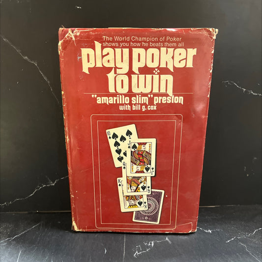 play poker to win book, by \"amarillo slim\" preston, 1973 Hardcover image 1