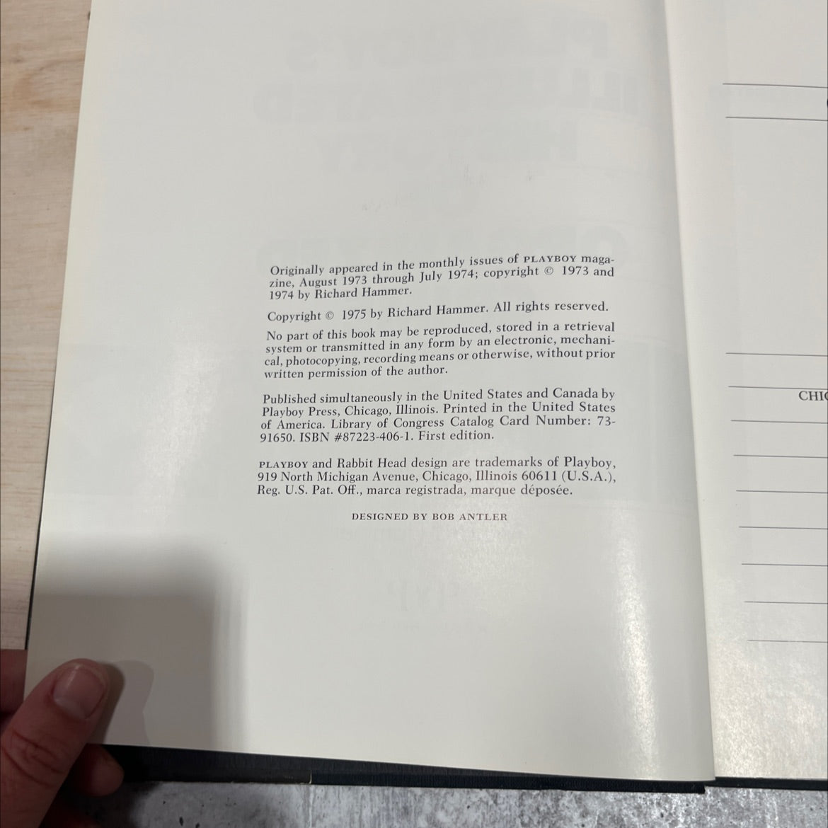 playboy's illustrated history of organized crime book, by Richard Hammer, 1975 Hardcover image 3
