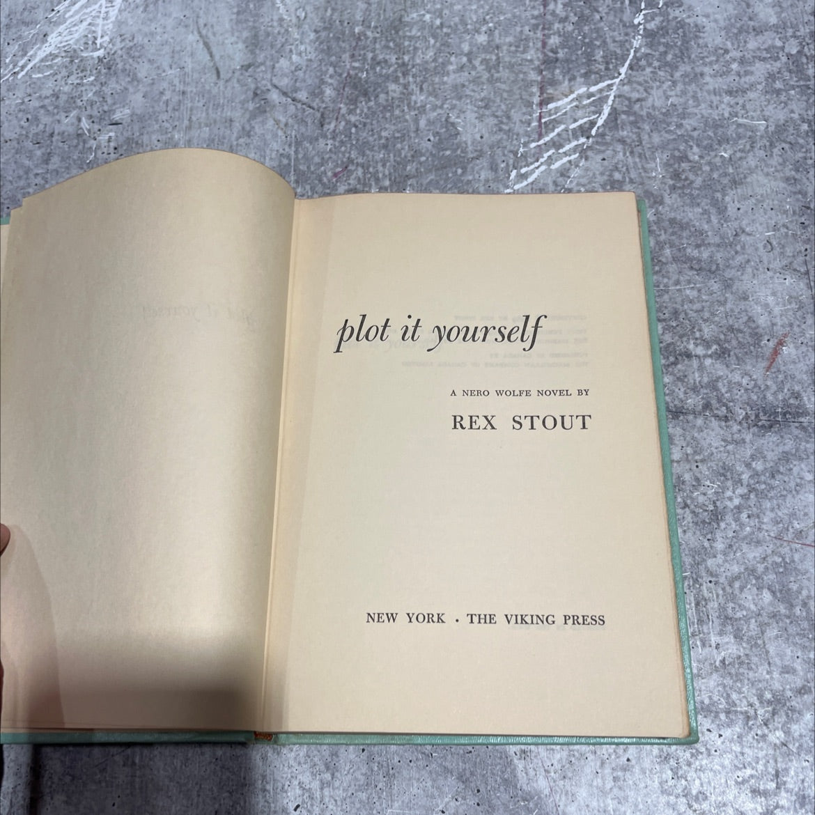 plot it yourself book, by rex stout, 1959 Hardcover image 2