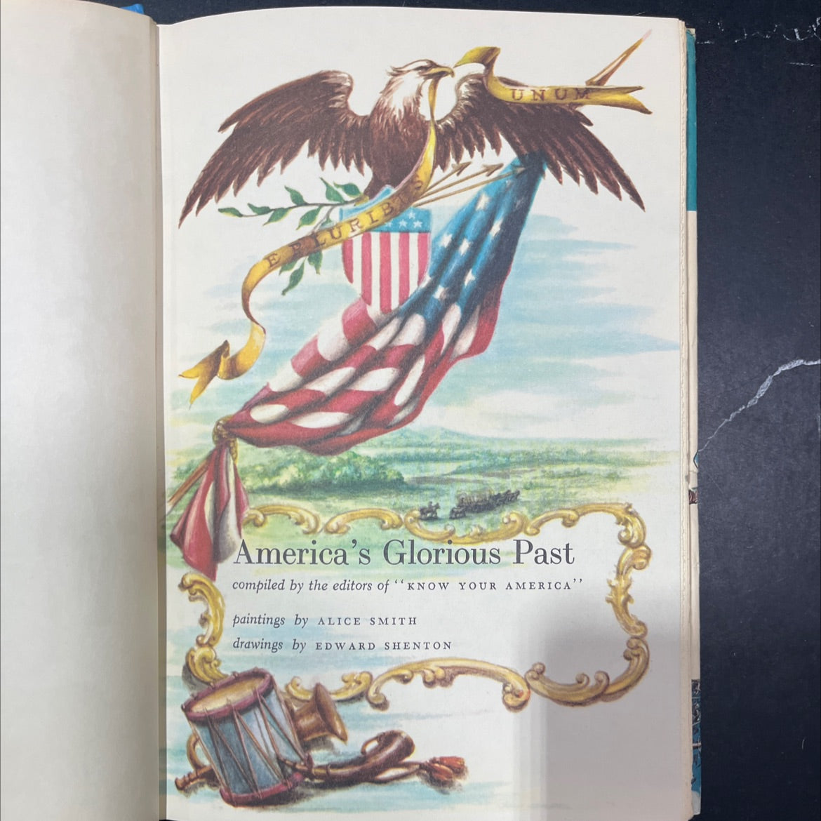 plurib unum america's glorious past book, by editors of know your america, 1970 Hardcover image 2