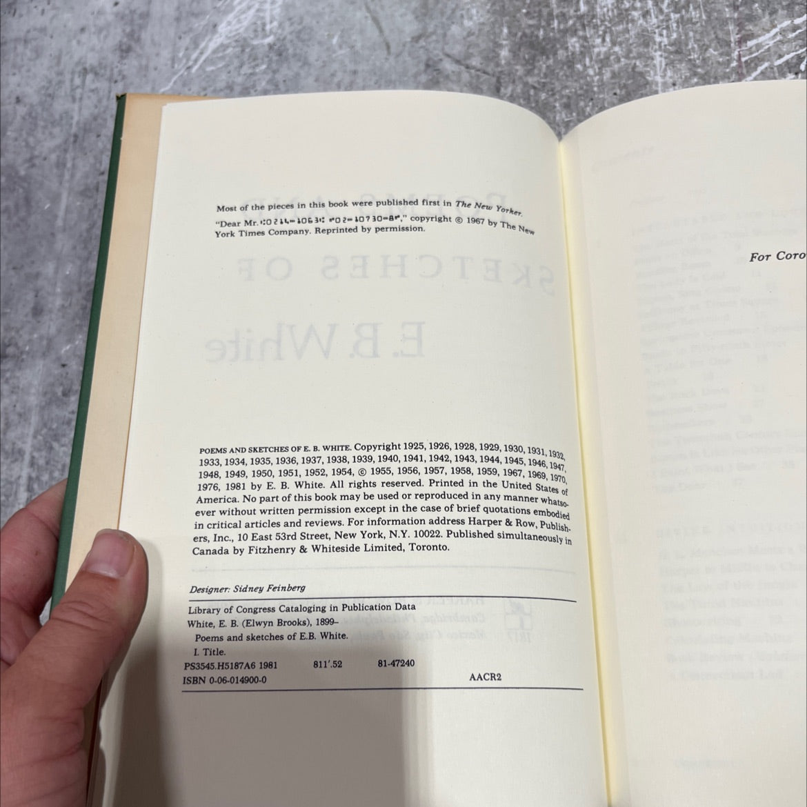 poems and sketches of e. b. white book, by E. B. White, 1981 Hardcover image 3