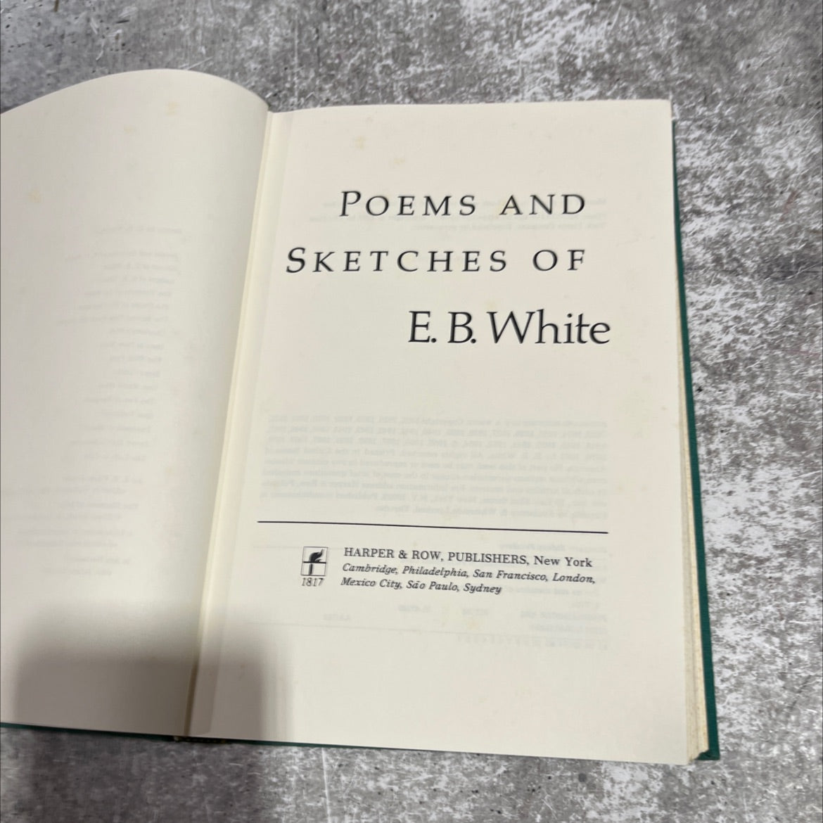 poems and sketches of e. b. white book, by E. B. White, 1981 Hardcover image 2