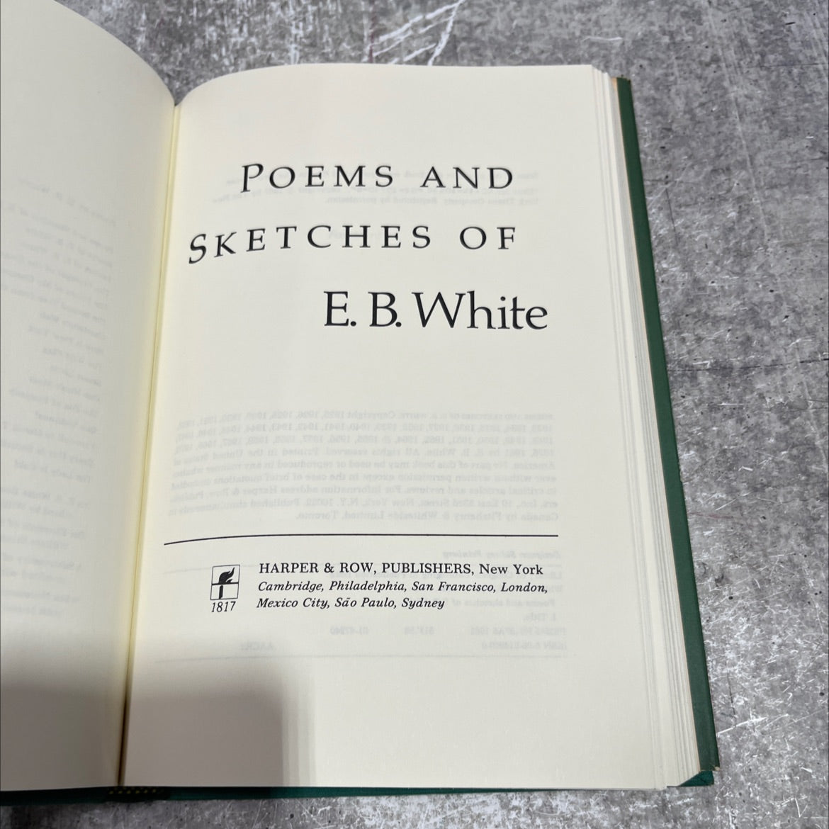 poems and sketches of e. b. white book, by E. B. White, 1981 Hardcover image 2