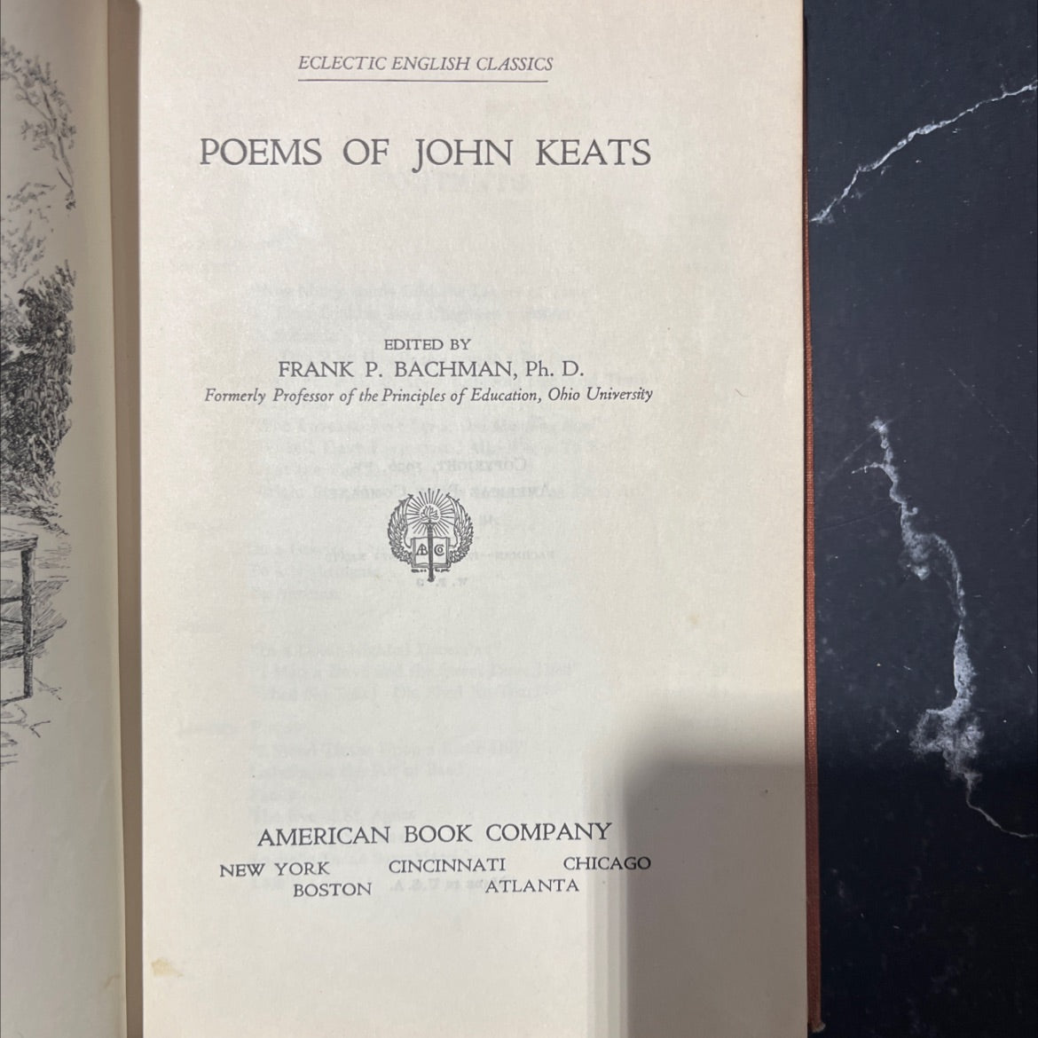 poems of john keats book, by john keats, 1926 Hardcover image 2