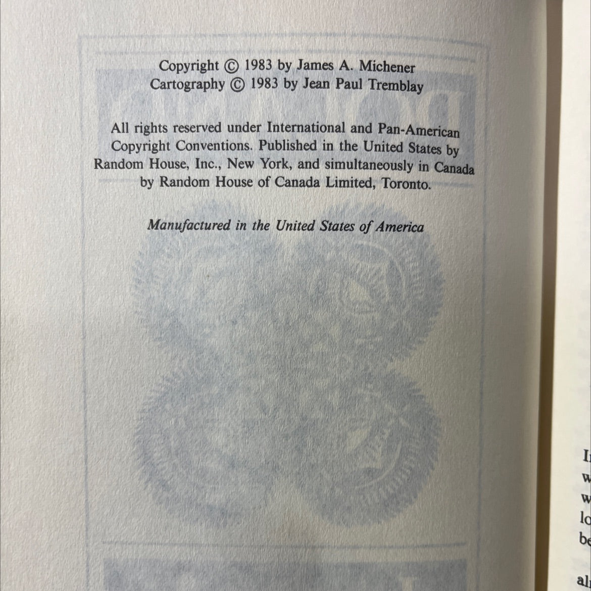 poland 83 book, by james a. michener, 1983 Hardcover image 3