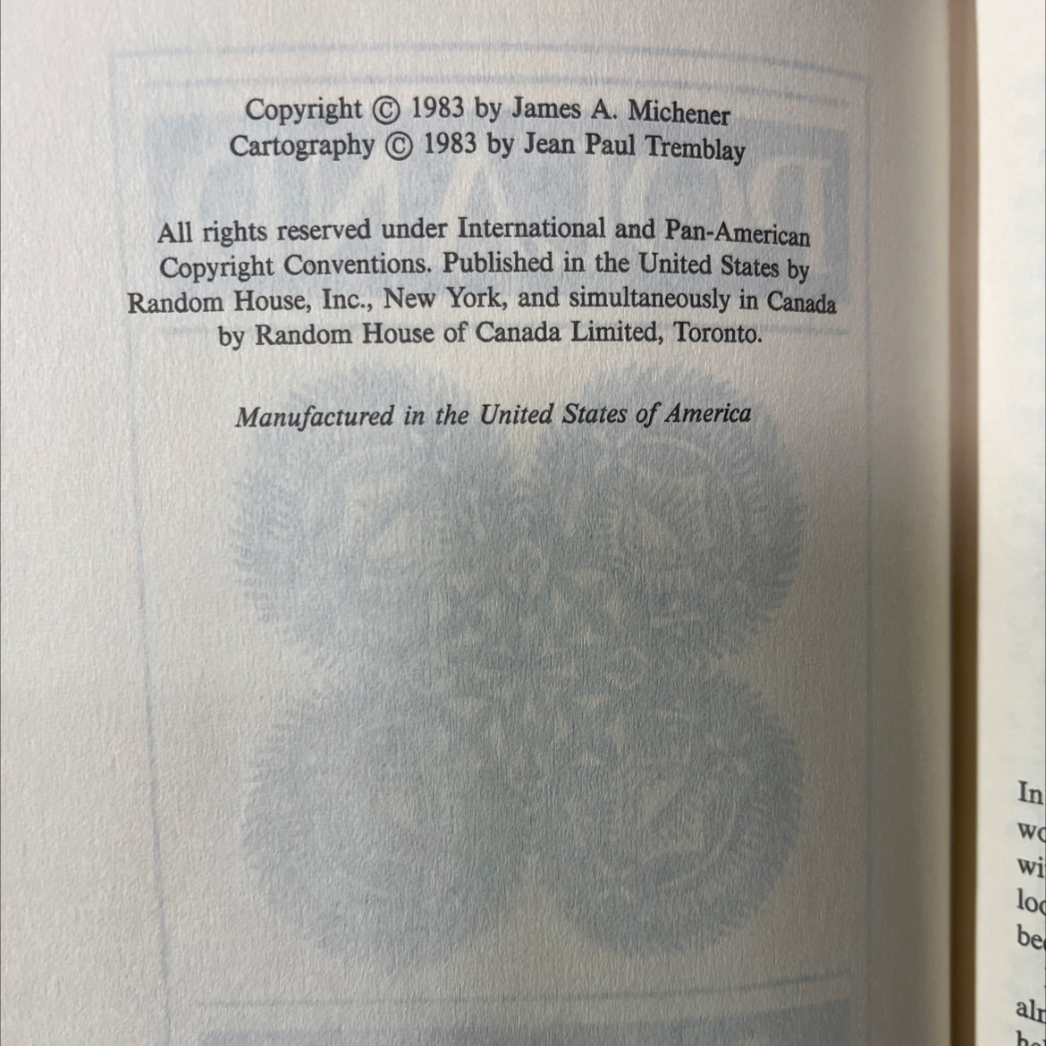 poland book, by james a. michener, 1983 Hardcover image 3