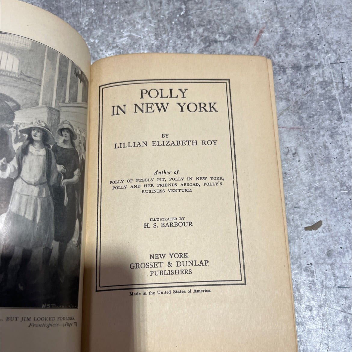 polly in new york book, by lillian elizabeth roy, 1922 Hardcover image 2