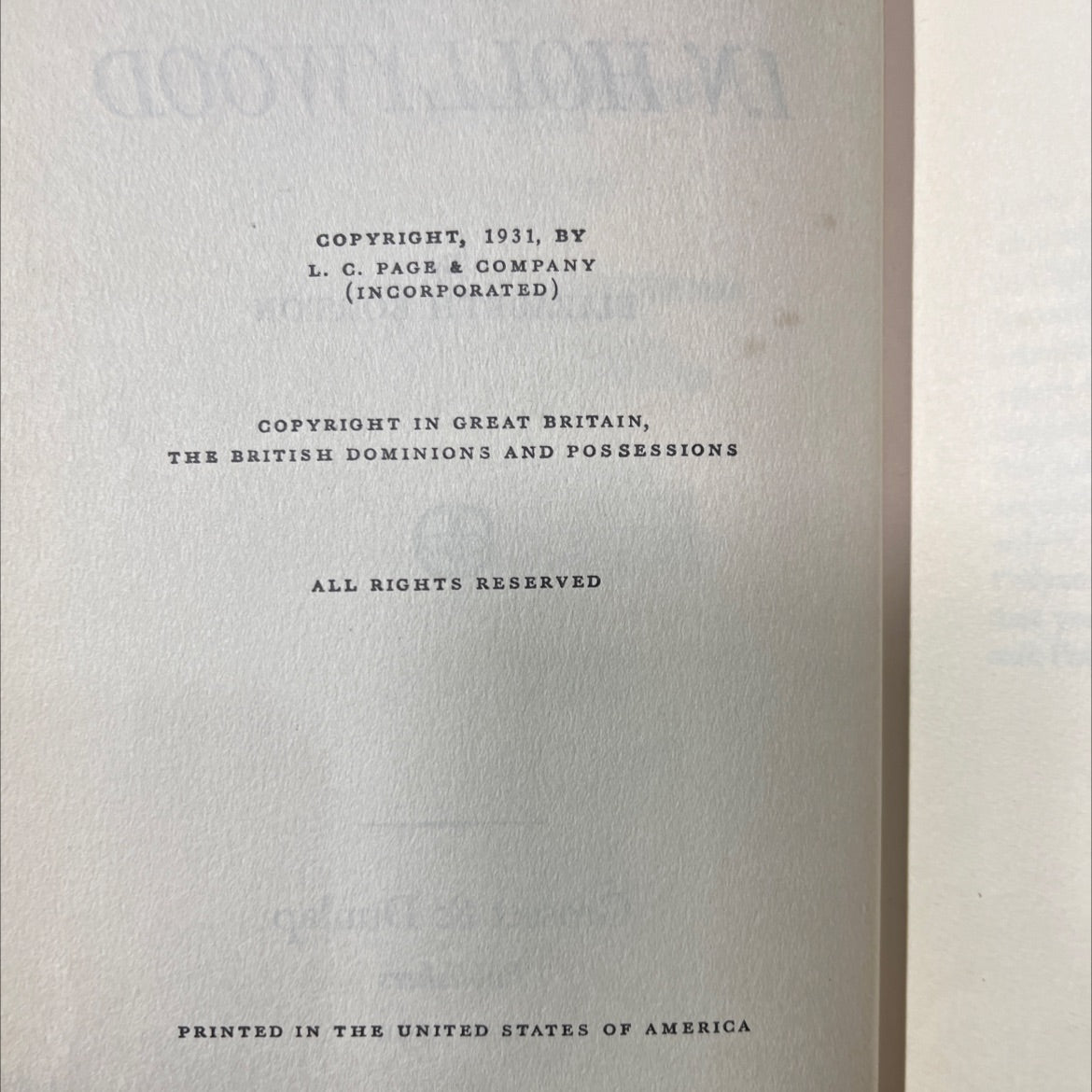 pollyanna in hollywood book, by elizabeth borton, 1931 Hardcover image 3