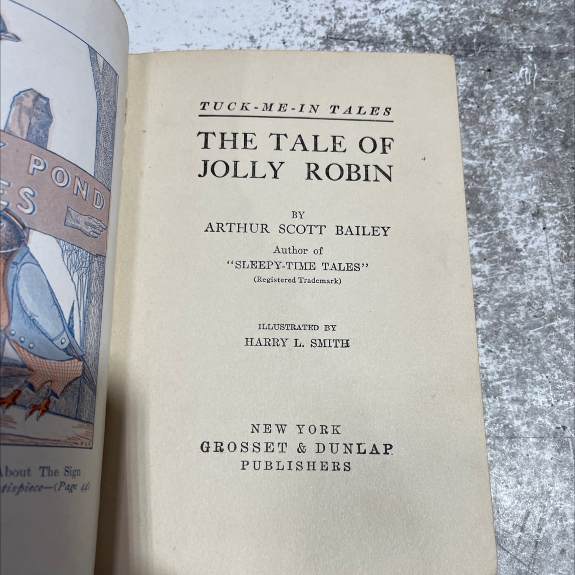 pond se es tuck-me-in tales the tale of jolly robin book, by Arthur Scott Bailey, 1917 Hardcover image 2