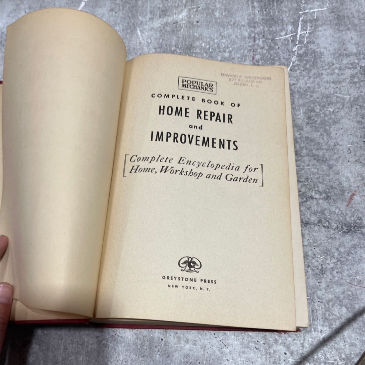 popular edward f. wiectamson 127 ruland rd. selden, li mechanics complete book of home repair and improvements book, by image 2