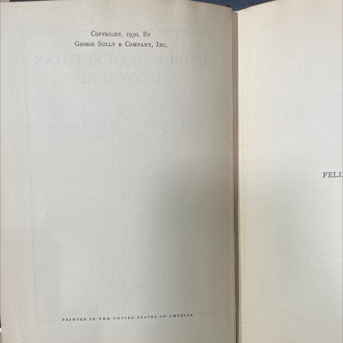 popular questions answered book, by george w. stimpson, 1930 Hardcover image 3