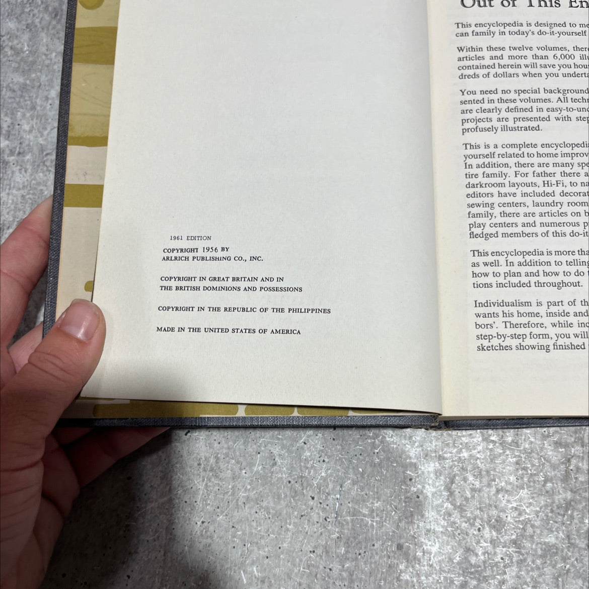 popular science do-it-yourself encyclopedia book, by unknown, 1961 Hardcover image 3