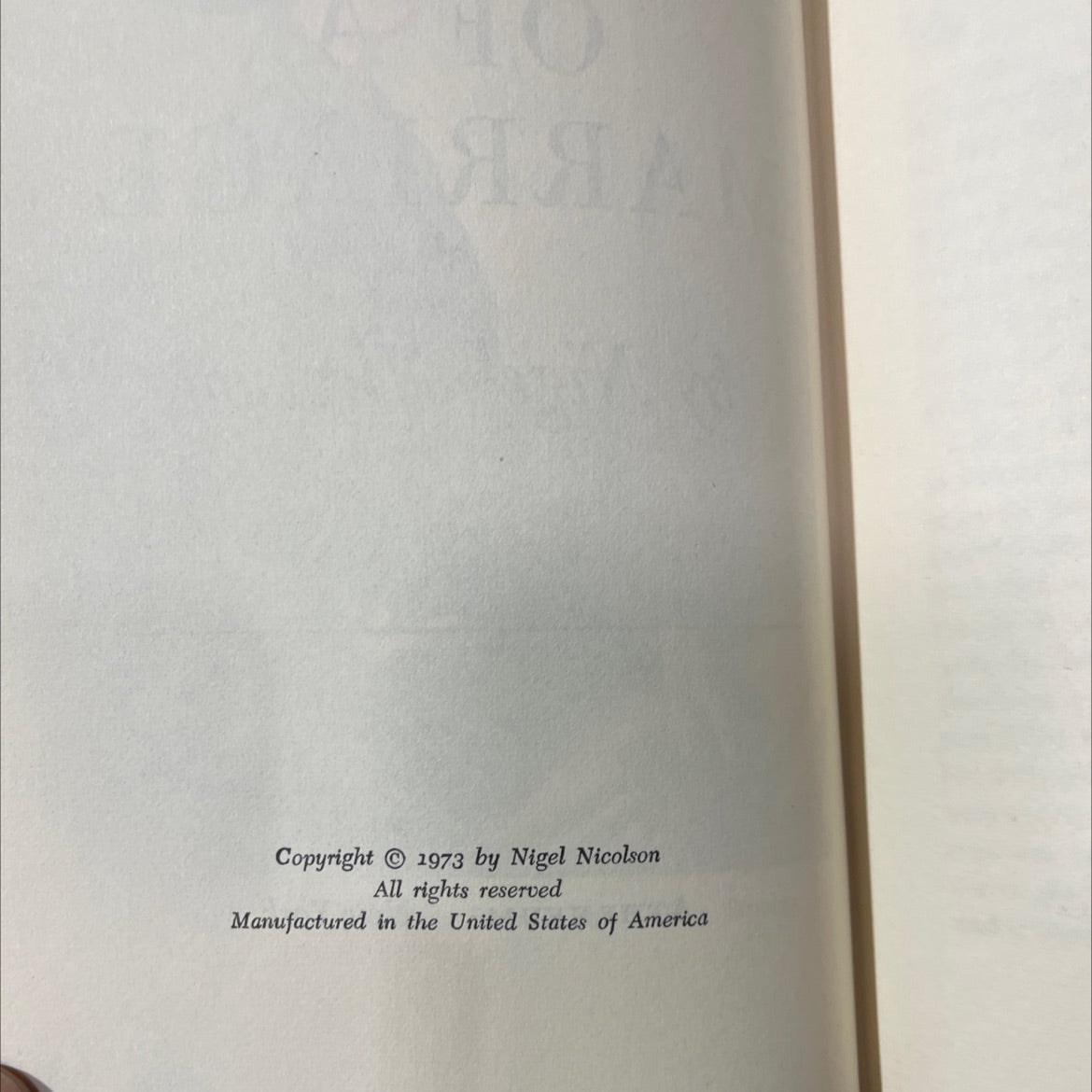 portrait of a marriage book, by Nigel Nicolson, 1973 Hardcover image 3