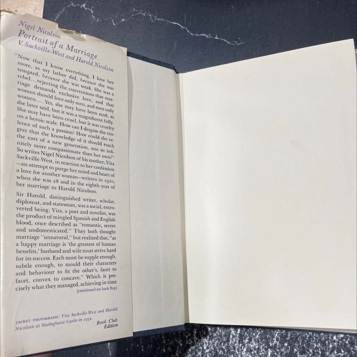 portrait of a marriage book, by Nigel Nicolson, 1973 Hardcover image 4
