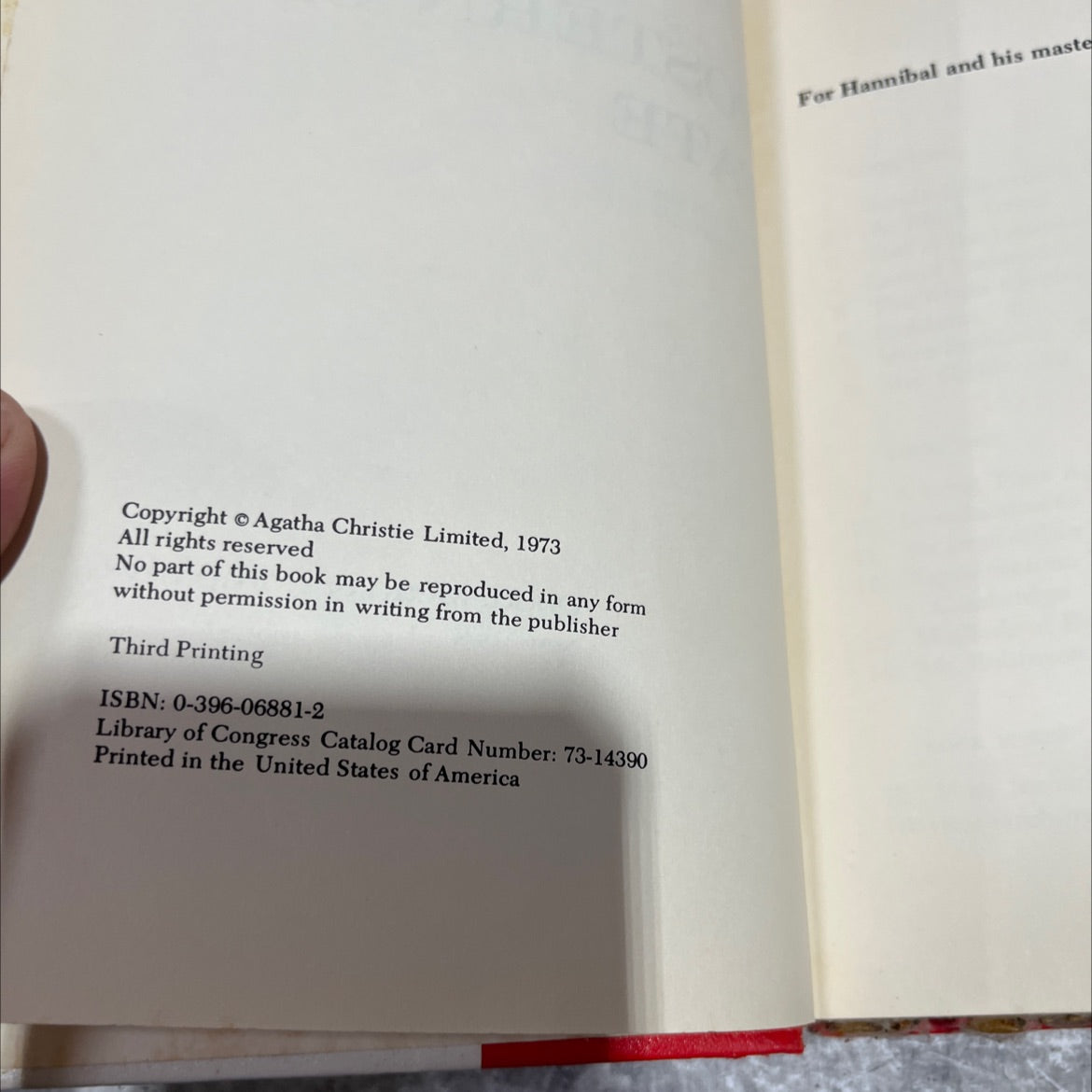 postern of fate book, by Agatha Christie, 1973 Hardcover image 3