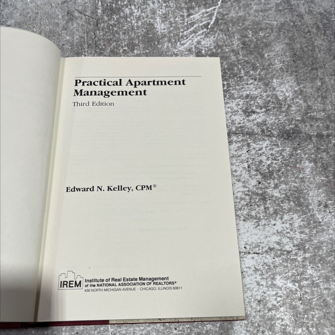 practical apartment management book, by Edward N. Kelley, 1990 Hardcover image 2