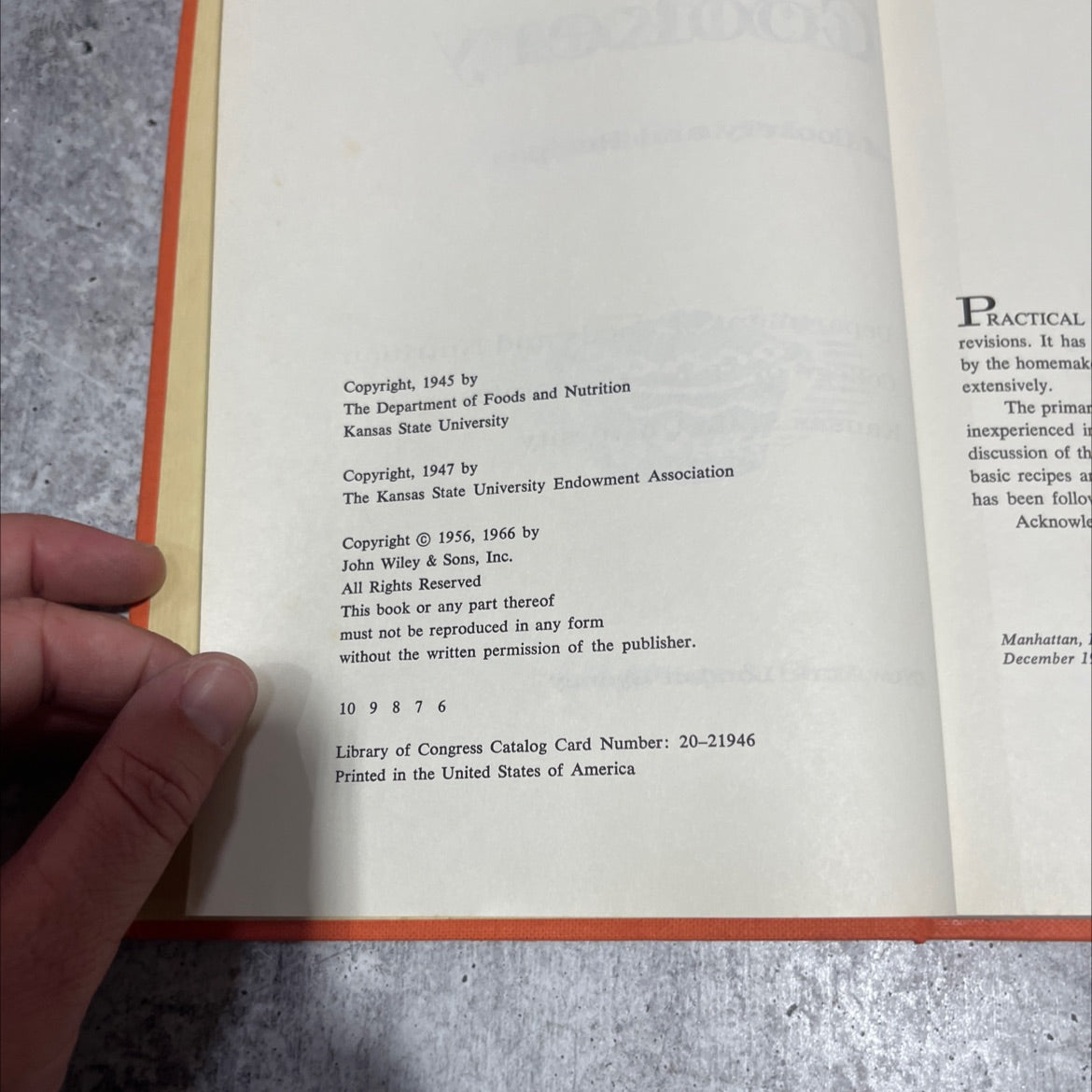 practical cookery book, by department of foods and nutrition, kansas state university, 1966 Hardcover image 3