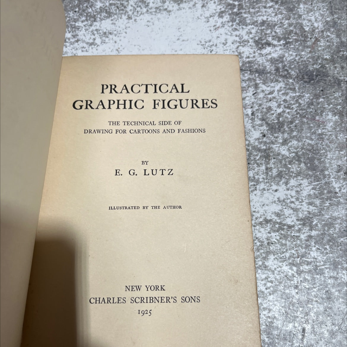 practical graphic figures the technical side of drawing for cartoons and fashions book, by e. g. lutz, 1925 Hardcover image 2