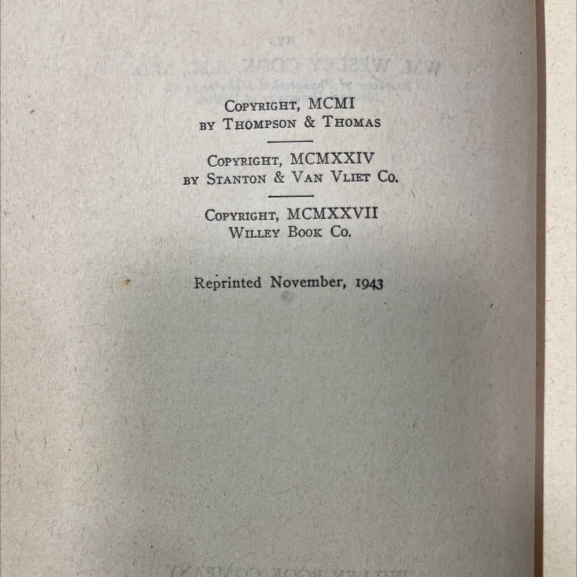 practical lessons in hypnotism book, by wm. wesley cook, 1943 Hardcover image 3