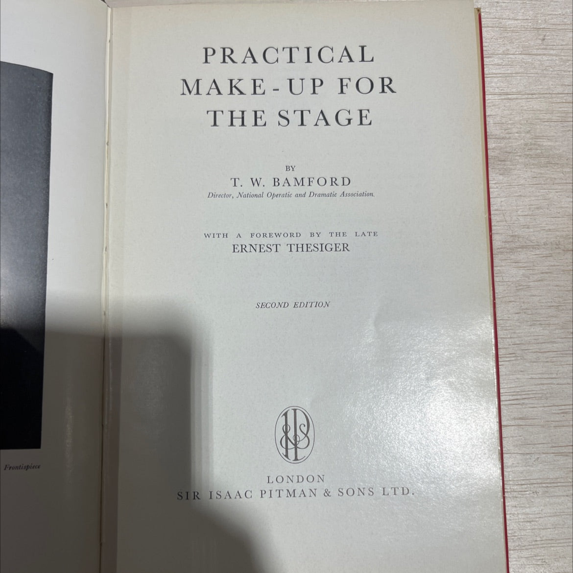 practical make-up for the stage book, by t. w. bamford, 1966 Hardcover image 2