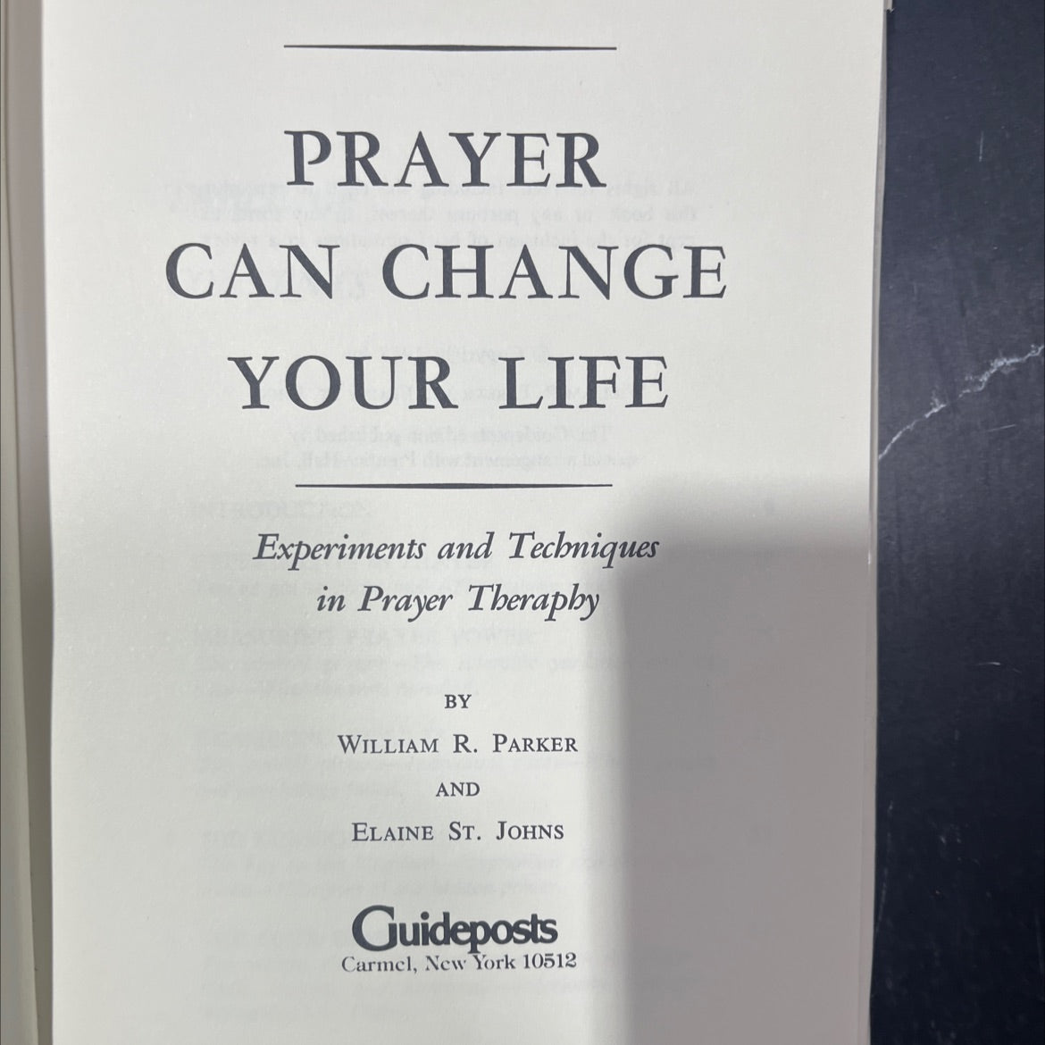 prayer can change your life experiments and techniques in prayer therapy book, by william r. parker and elaine st. image 2